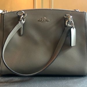 COACH Christie Crossbody Crossgrain Leather TAUPE